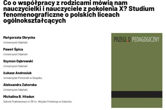 Fenomenografia Pokolenia „X”