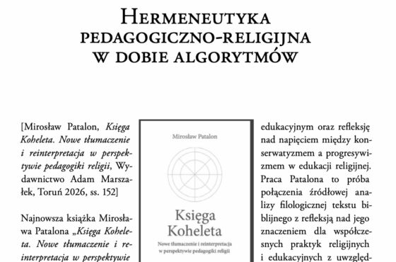Algorytmy w pedagogice religii?